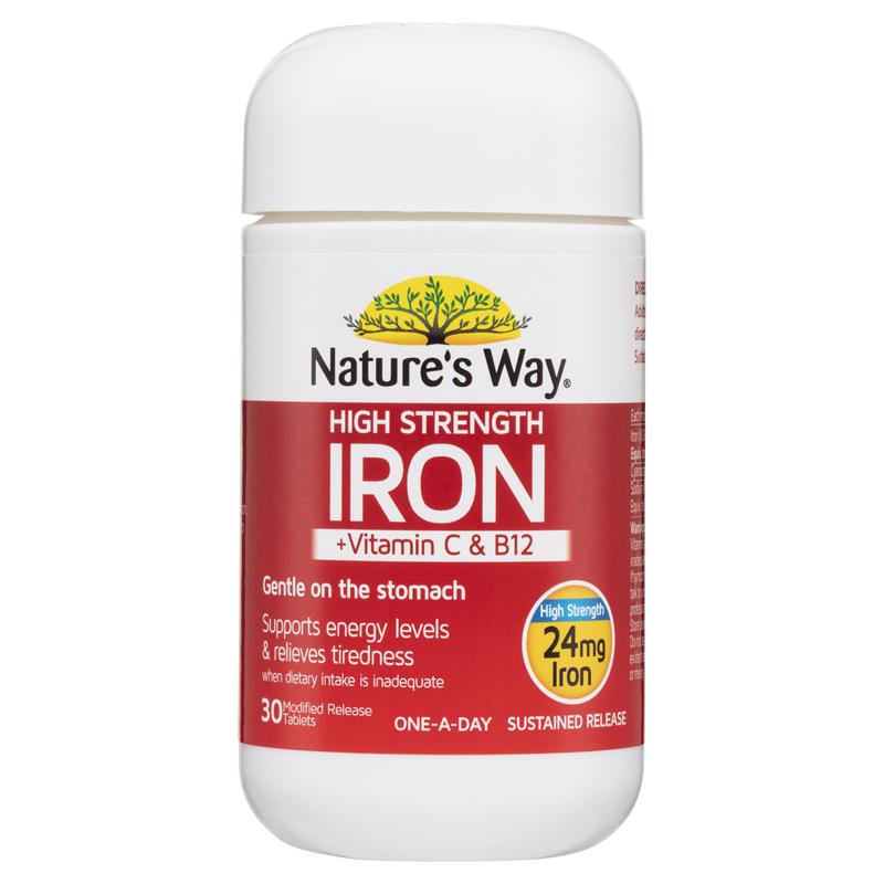 Nature's Way High Strength Iron 30 Viên