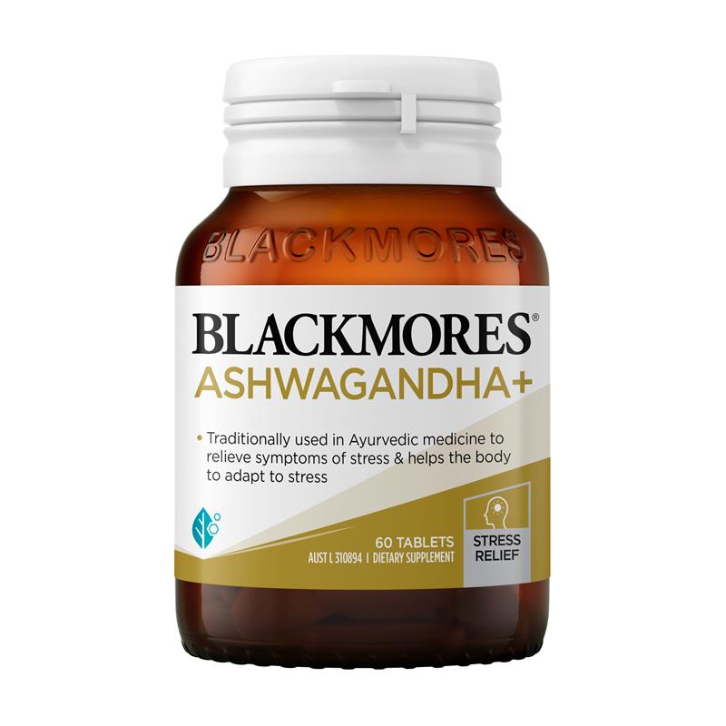 Blackmores Ashwagandha+ Stress Support Vitamin B 60 Viên
