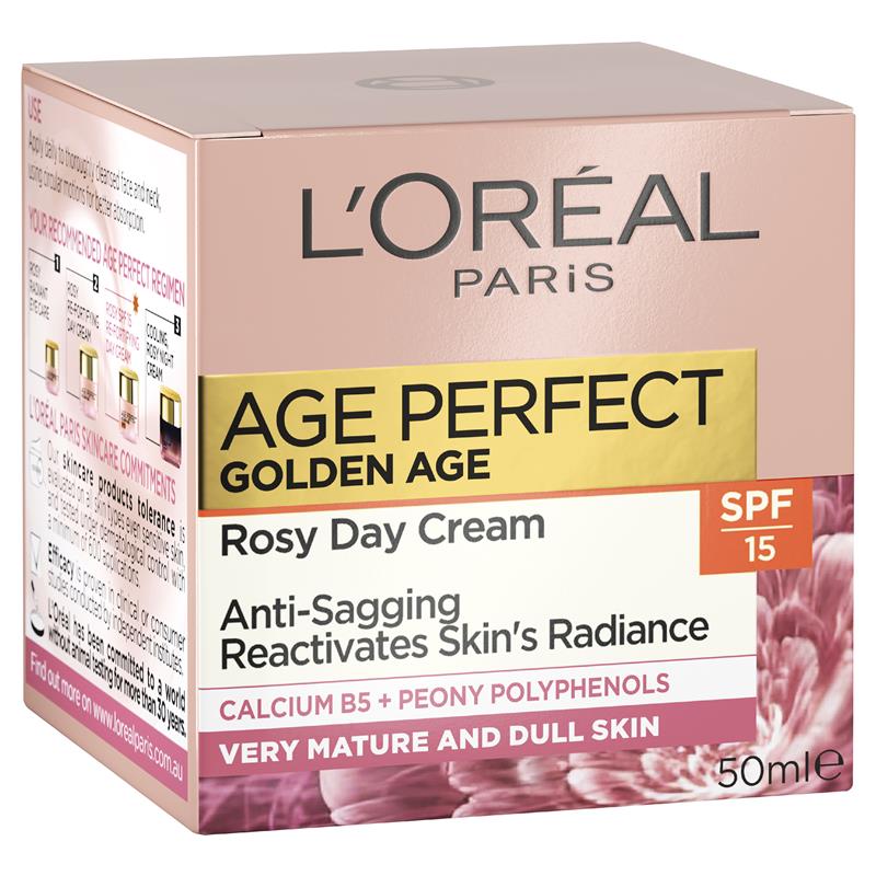 Kem dưỡng da ban ngày L'oreal Paris Age Perfect Golden Age Rosy Re-Densifying SPF 15 50ml