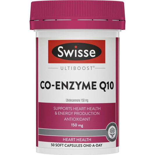 Swisse Ultiboost 辅酶 Q10 150 毫克 50 粒胶囊