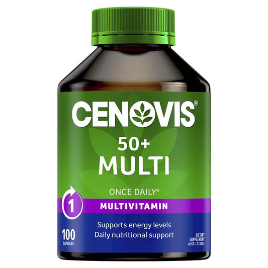 Cenovis 50+ 能量复合维生素 - 复合维生素 100 粒胶囊