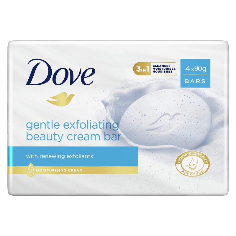 Dove Beauty Bar Tẩy Tế Bào Chết 4 x 90g