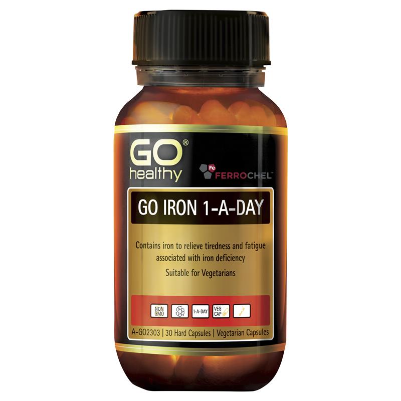 GO Healthy Go Iron 1 A Day 30 Vege Capsules