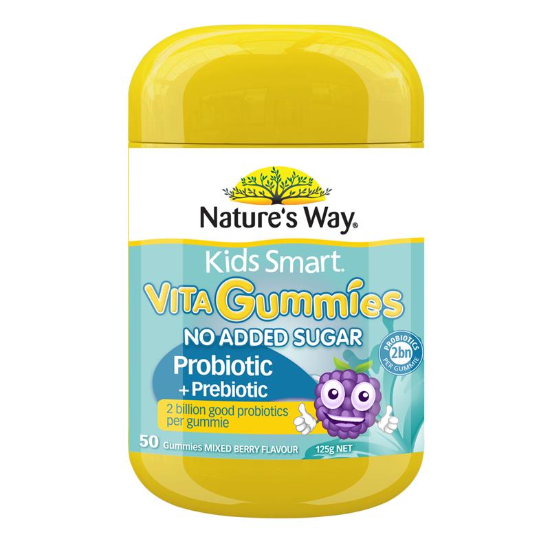 Kẹo dẻo Nature's Way Kids Smart Vita Gummies Probiotic + Prebiotic 50 viên