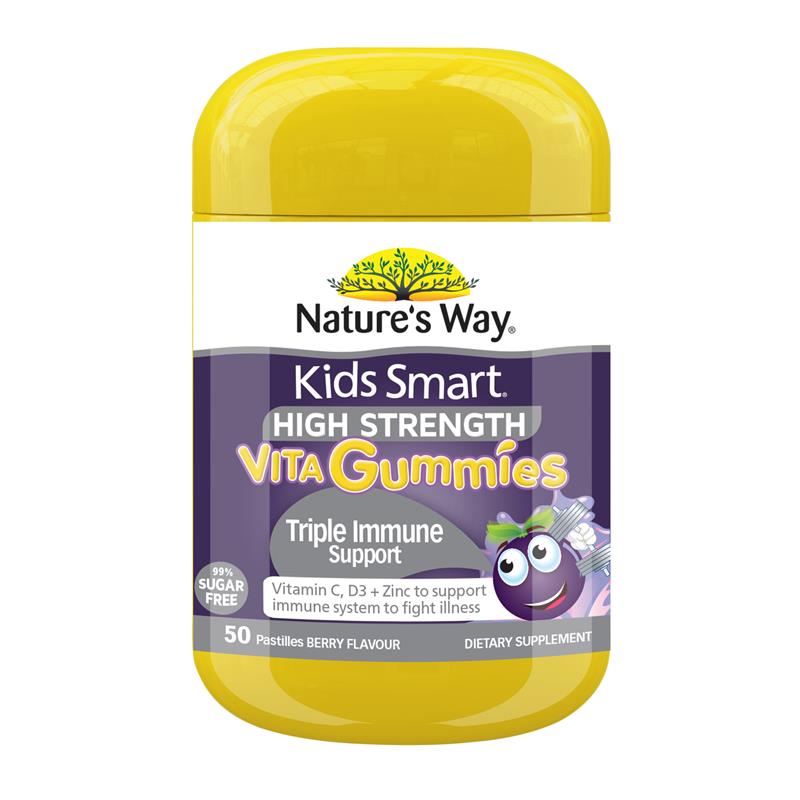 Kẹo dẻo Nature's Way Kids Smart Vita Gummies tăng cường hệ miễn dịch gấp 3 lần, 50 viên