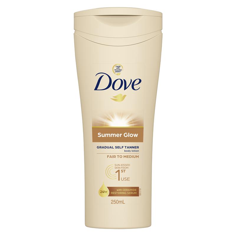 Sữa dưỡng thể Dove Summerglow cho da sáng đến trung bình 250ml
