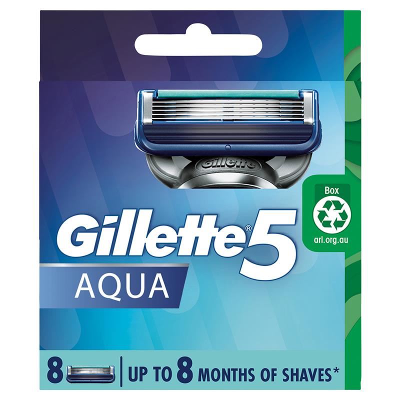 Gillette 5 Aqua Razor Blades 8 Pack