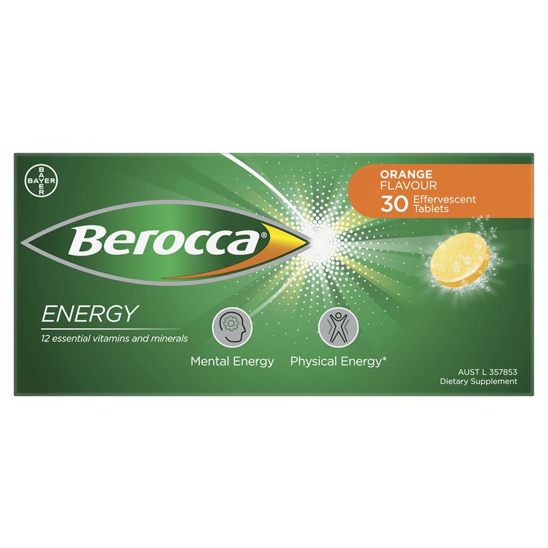 Berocca 能量橙味泡腾片 30 片