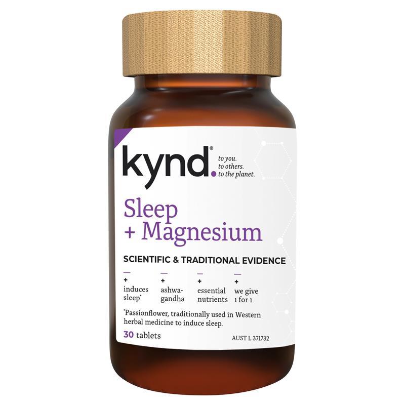 Kynd Sleep + Magnesium 30 Tablets