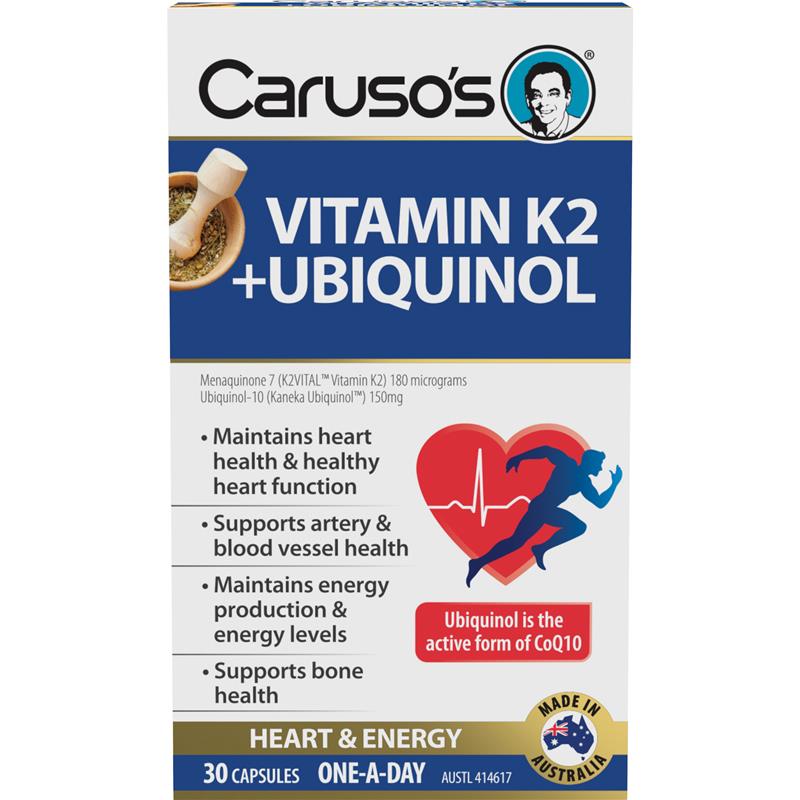 Caruso's 维生素 K2 + 泛醇 30 粒胶囊