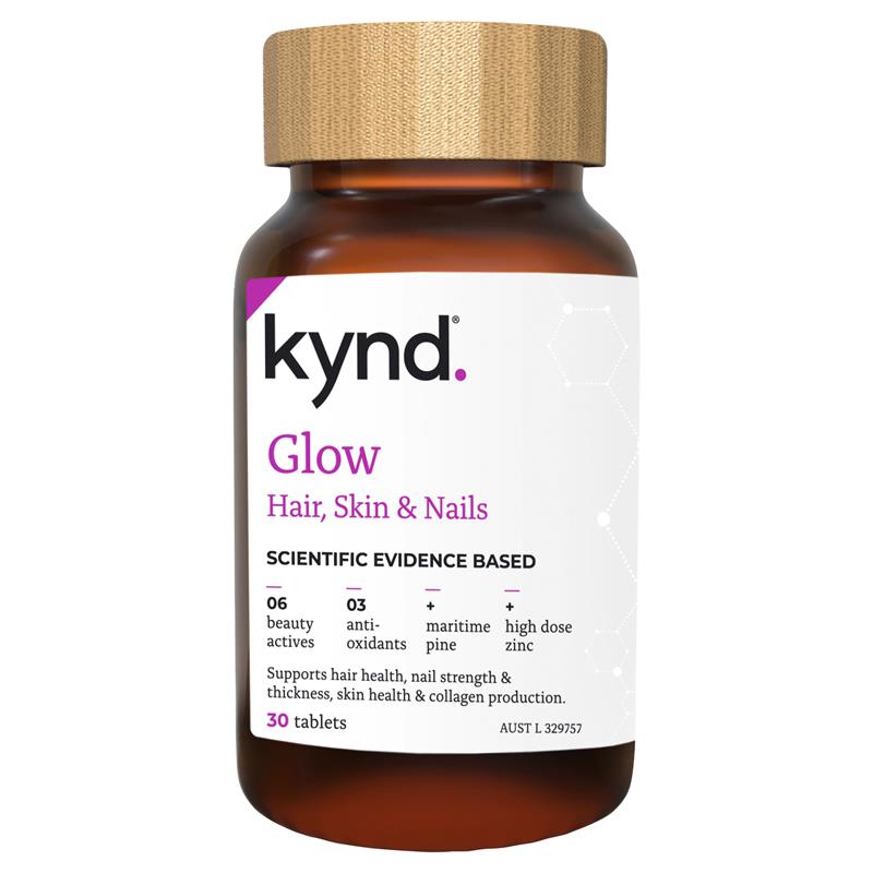 Kynd Glow Hair Skin & Nails 30 Tablets