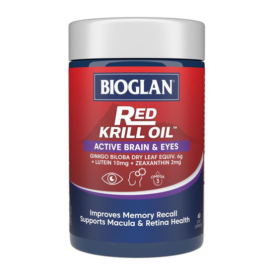 Bioglan 红磷虾油 活跃大脑和眼睛 60 粒胶囊