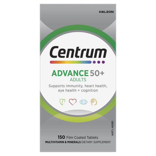 Centrum Advance 50+ 150 Tablets Exclusive Size