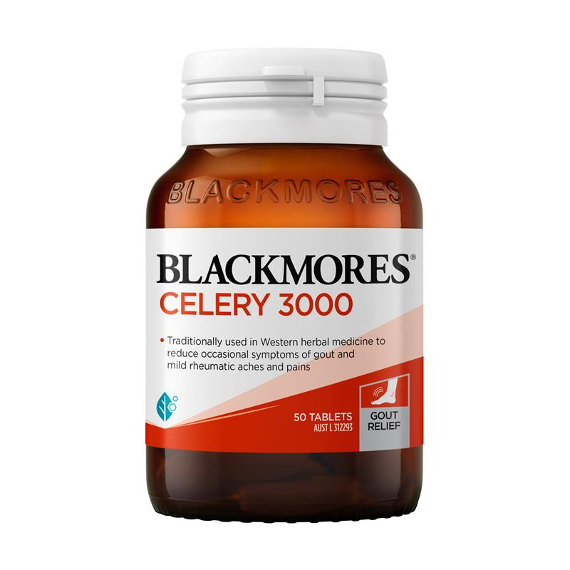 Blackmores Celery 3000mg Mild Ache Relief 50 Tablets