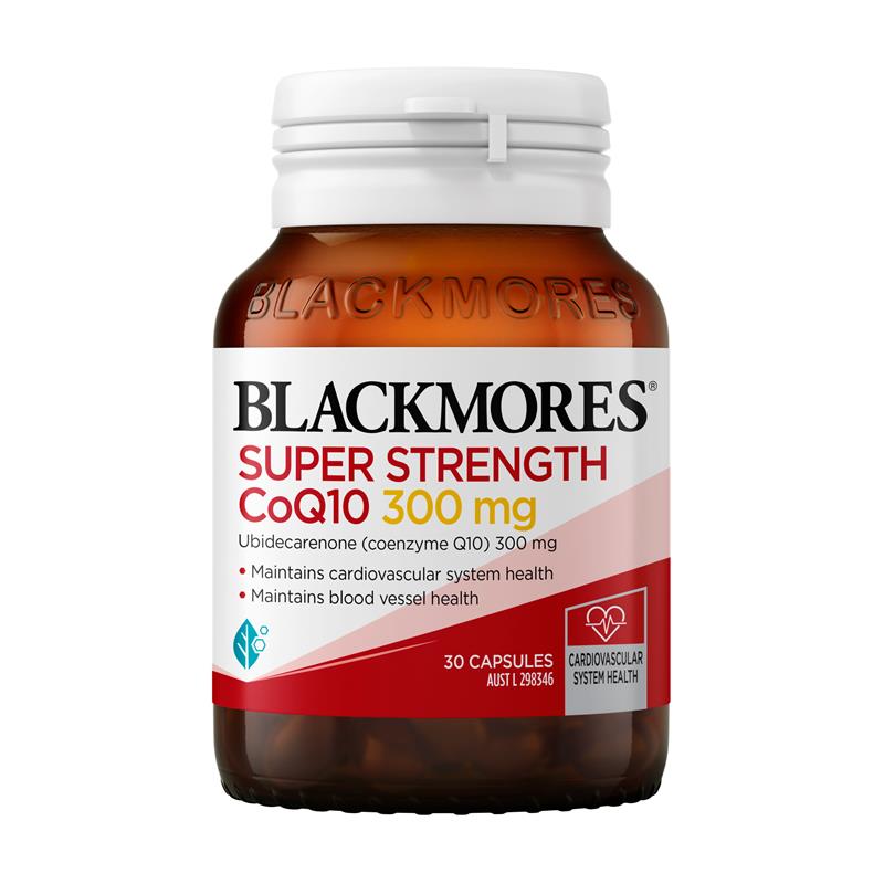 Vitamin hỗ trợ sức khỏe tim mạch Blackmores Super Strength CoQ10 300mg 30 viên