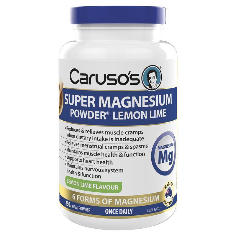Caruso's Super Magnesium Powder Lemon/Lime 250g