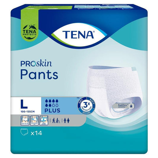 Tena Proskin Plus 大号裤子 14 条装