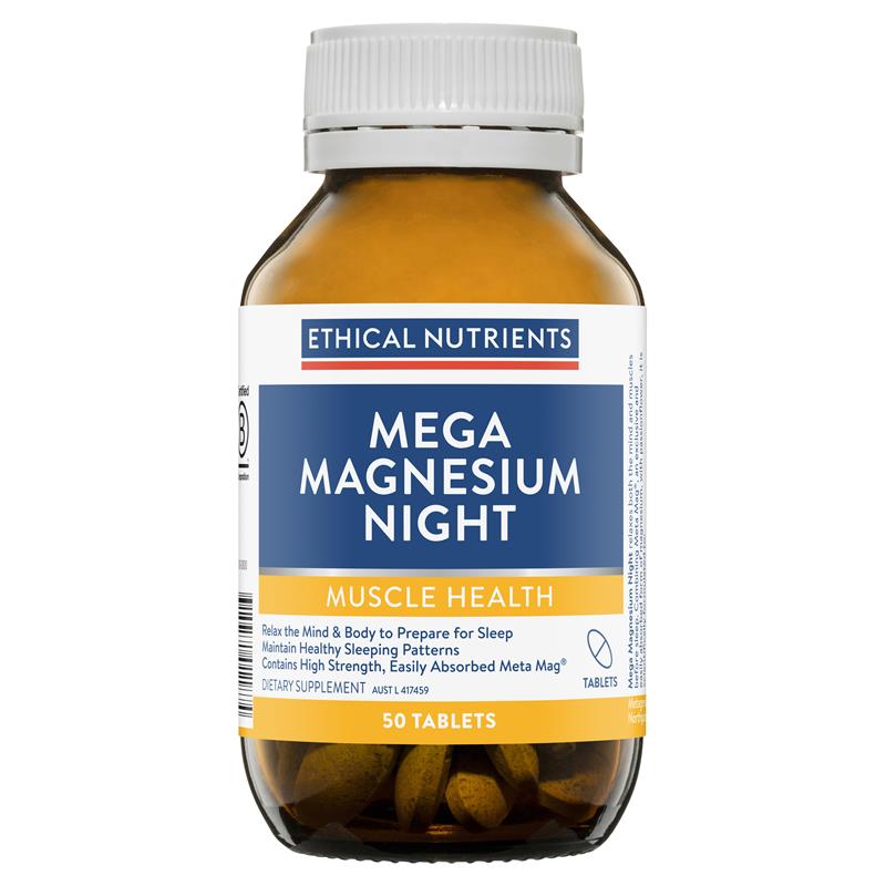 Viên uống bổ sung Magiê Ethical Nutrients Mega Magnesium Night 50 viên