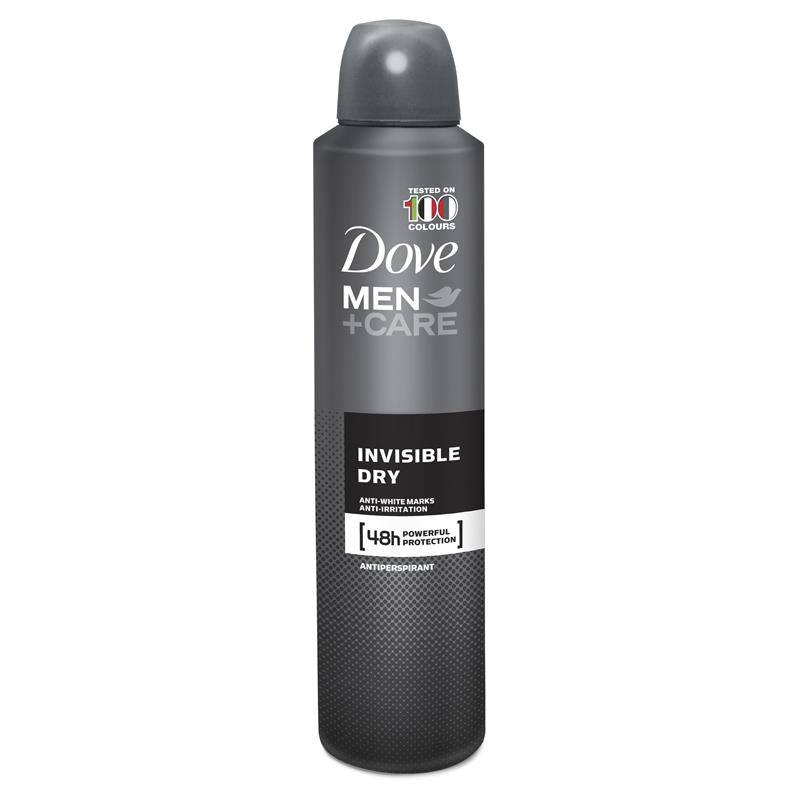Dove Men Antiperspirant Aerosol Deodorant Invisible Dry 254ml