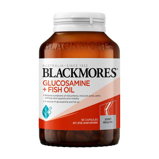 Blackmores 葡萄糖胺+鱼油关节健康维生素 90 粒胶囊