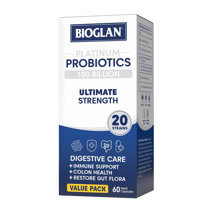 Bioglan Platinum 益生菌 1000 亿 60 粒胶囊