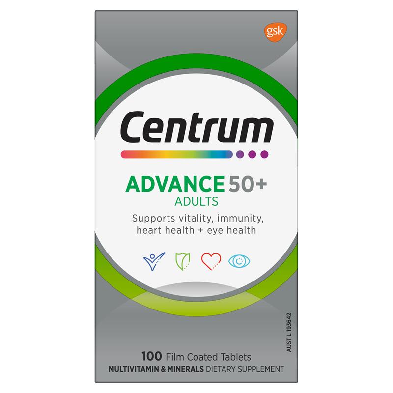 Centrum Advance 50+ 100 Tablets