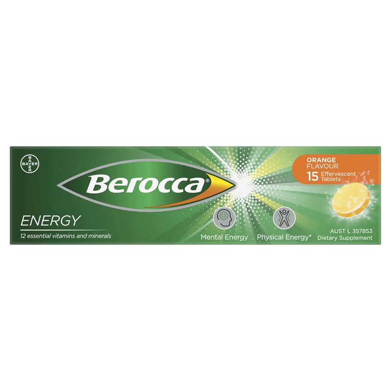 Berocca 能量橙味泡腾片 15 片