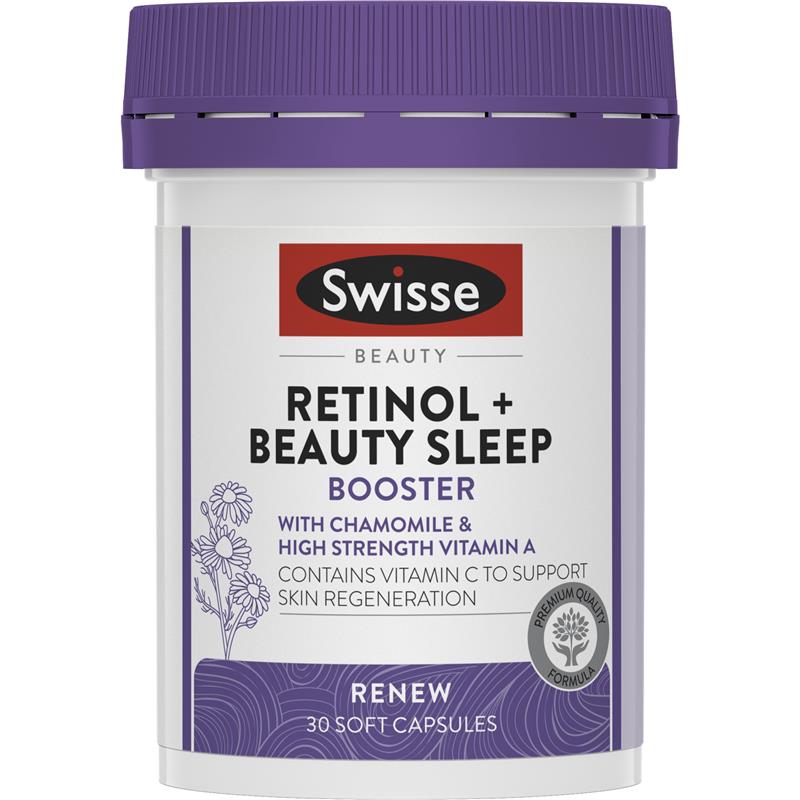 Swisse Beauty Retinol + Beauty Booster 30 Capsules