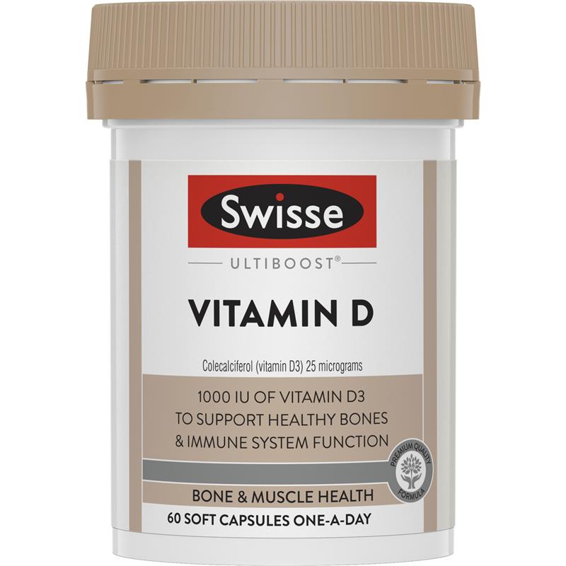 Swisse Ultiboost Vitamin D 60 Viên