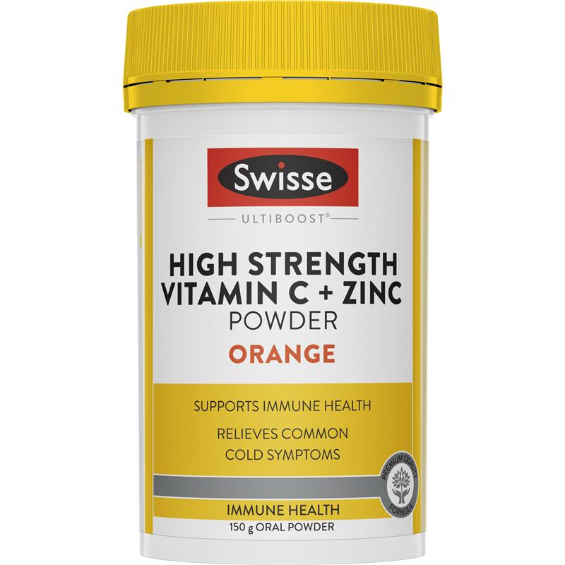 Swisse Vitamin C + Kẽm Bột Cam 150g