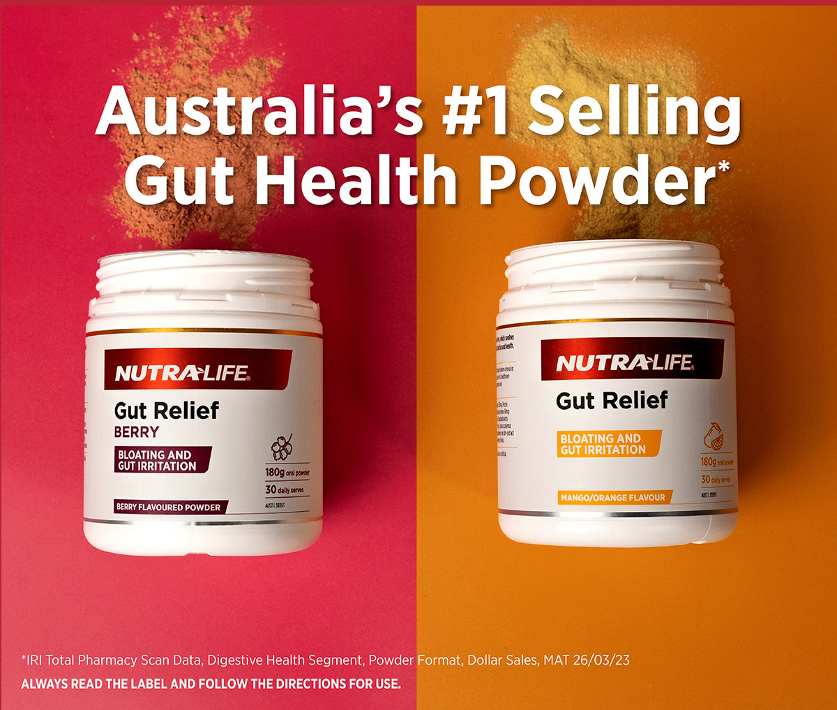 Nutra-Life Gut Relief Berry 180g