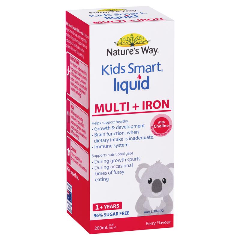 Nature's Way Kids Smart Liquid Multi + Iron 200ml