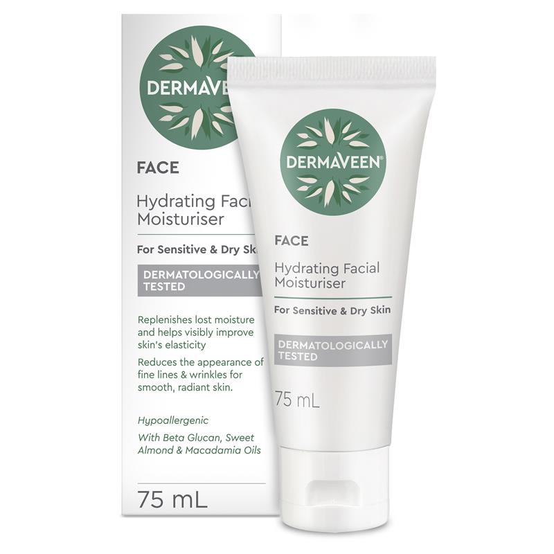 Kem dưỡng ẩm DermaVeen Face Hydrating Moisturiser 75ml