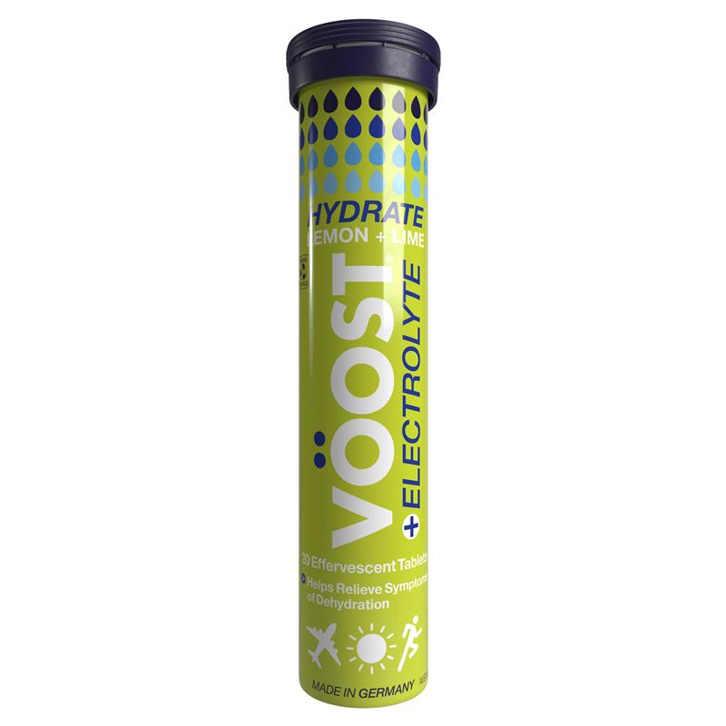 Viên sủi bọt Voost Hydrate Lemon + Lime gói 20 viên