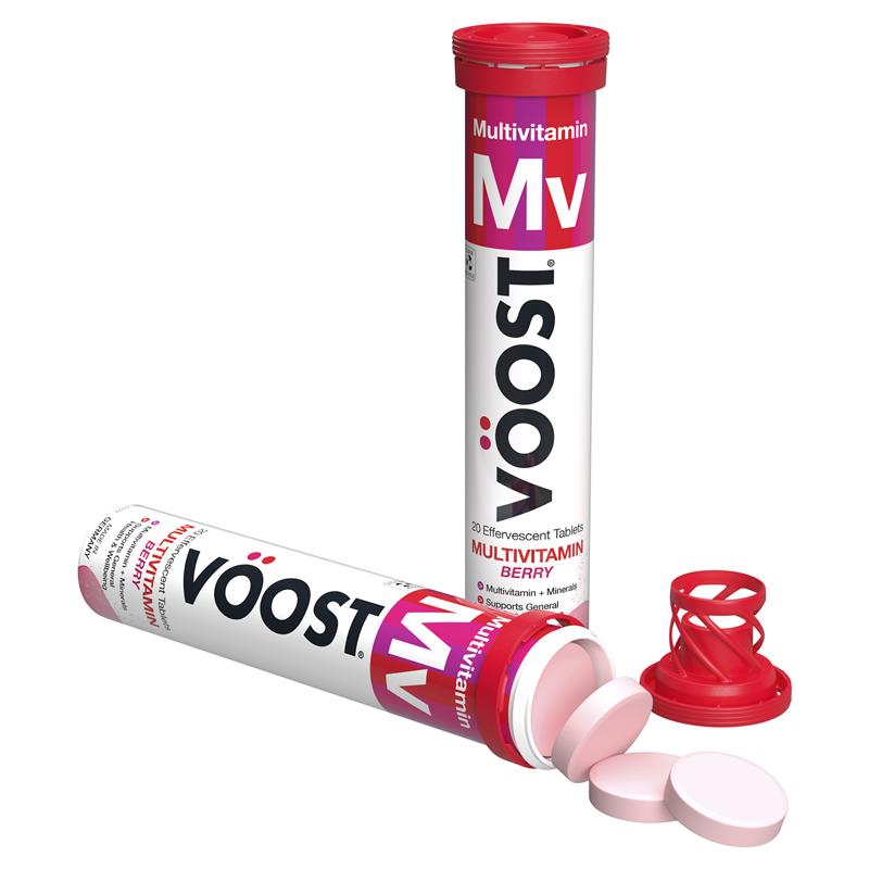 Viên sủi Voost Multivitamin Berry 20 viên