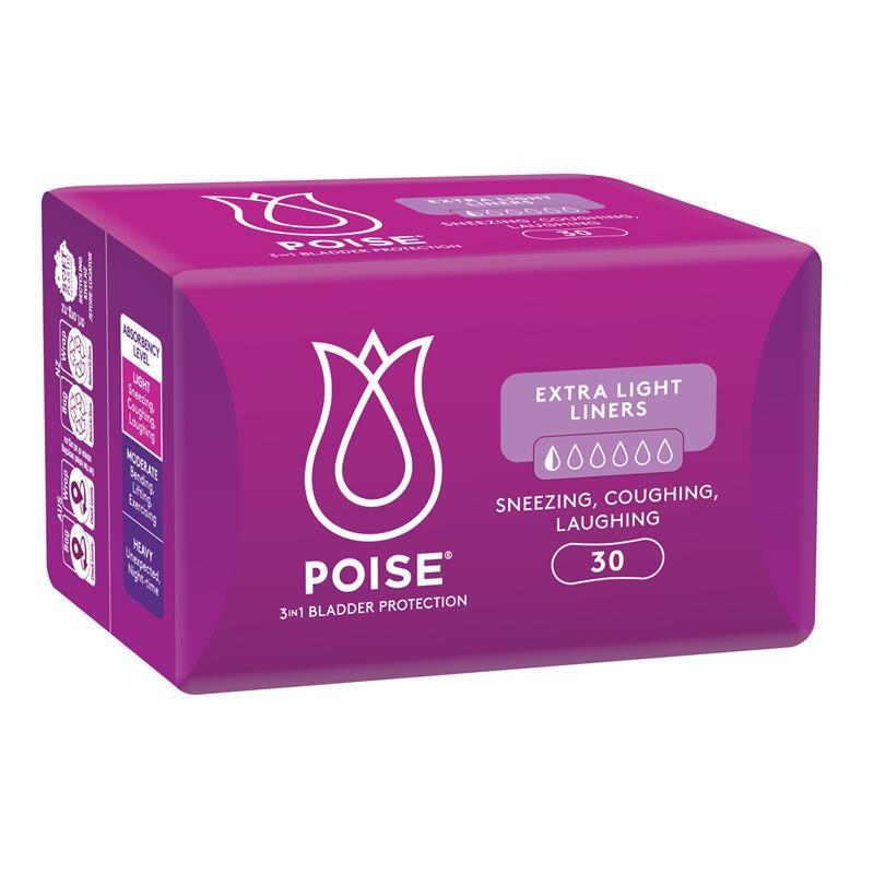 Poise Extra Light Liner Bulk 30