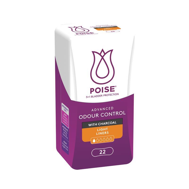 Poise Charcoal Light Liner 22