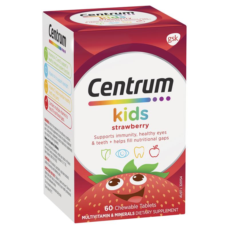 Centrum 儿童复合维生素 60 片草莓味