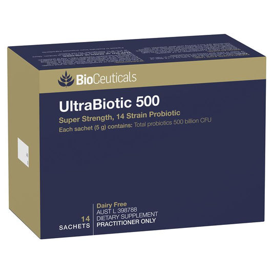 Bioceuticals UltraBiotic 500 14袋装 冰箱包装
