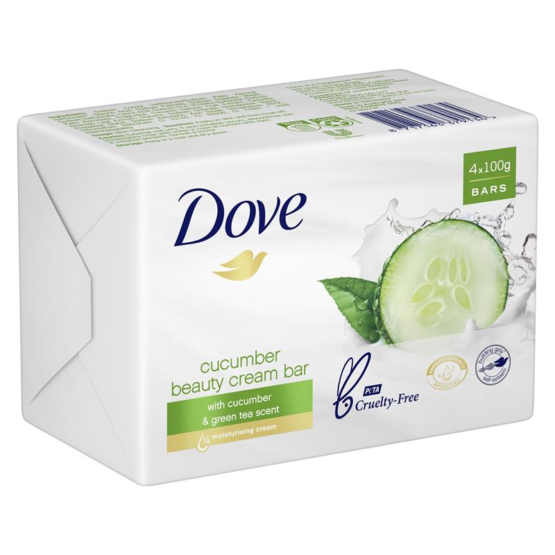 Dove Beauty Bar Fresh Touch 100g x 4 Gói