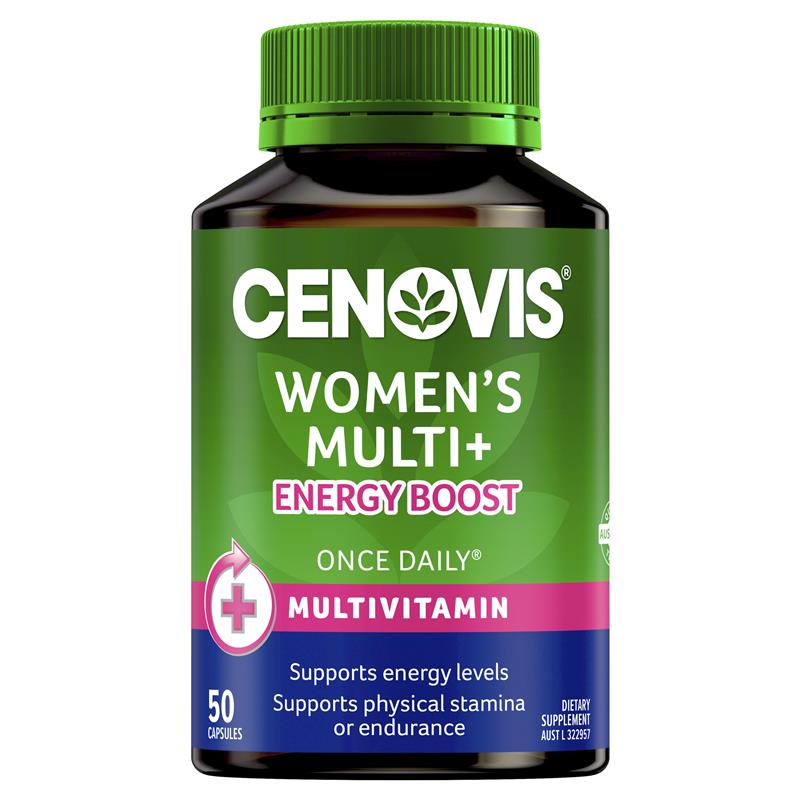 Cenovis 女士复合维生素+能量补充剂,促进女性健康 - 复合维生素 50 粒胶囊