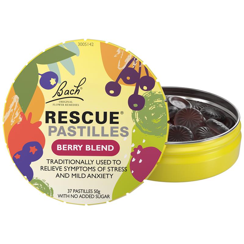 Viên ngậm Rescue Remedy dạng kẹo Berry Blend 50g