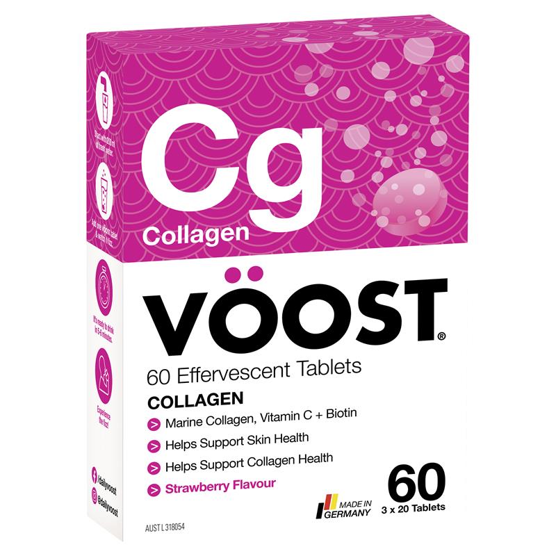 Voost Collagen Effervescent 60 Pack Kích thước độc quyền
