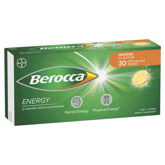 Berocca 能量橙味泡腾片 30 片