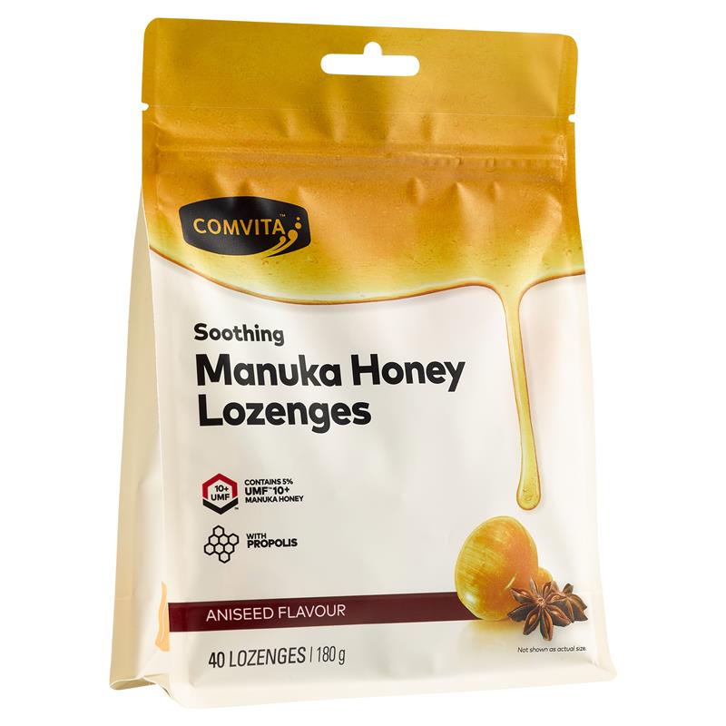 Viên ngậm Comvita Manuka Honey với keo ong và hồi 40 viên