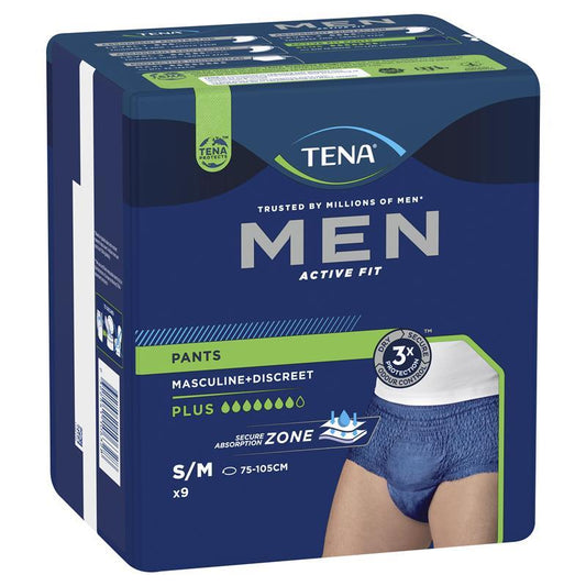 Tena 男士 Active Fit Plus 中号九条装