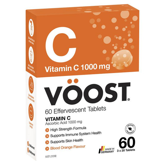 Voost 维生素 C 泡腾片 60 片装 独家尺寸