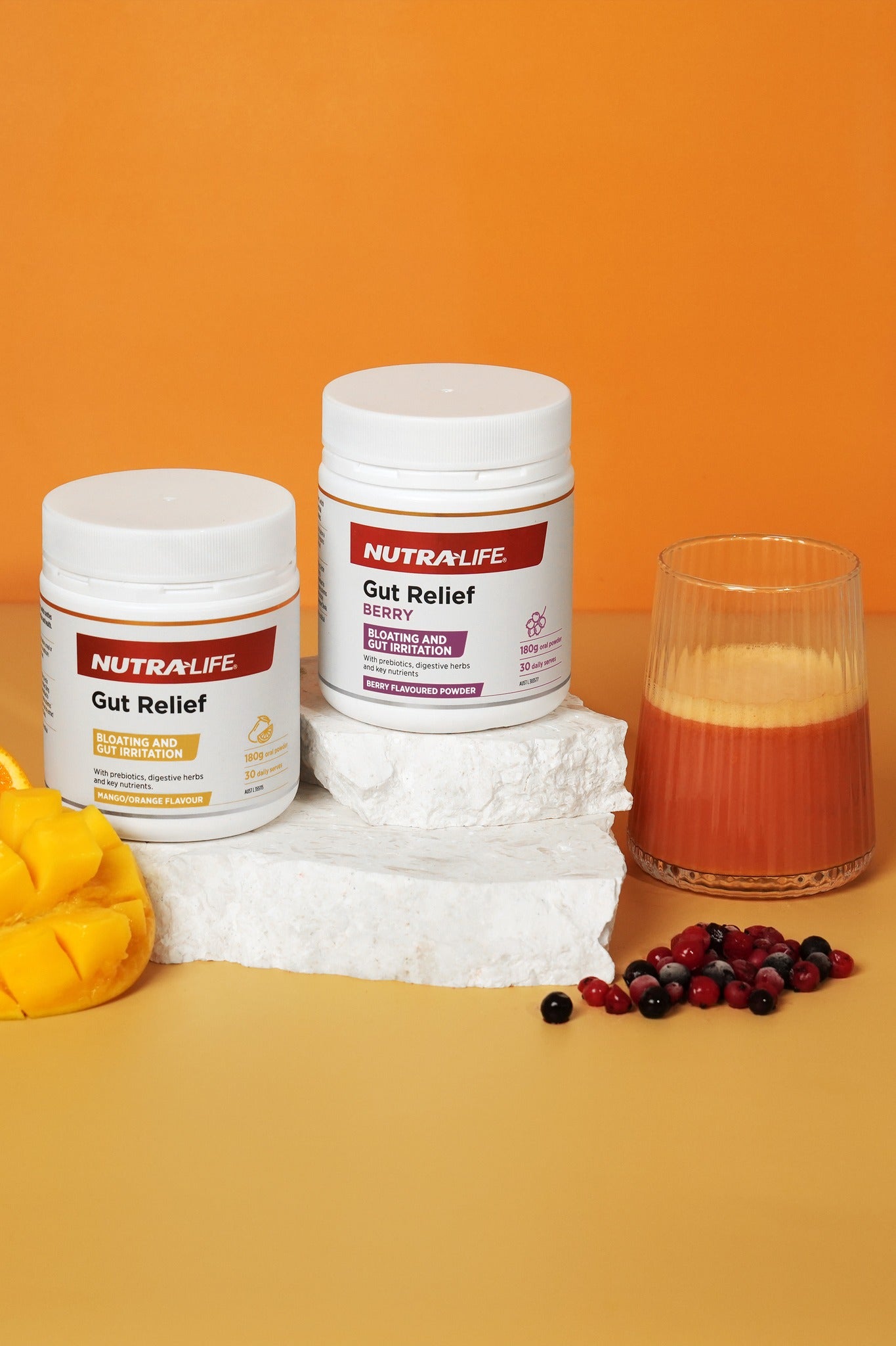 Nutra-Life Gut Relief Berry 180g