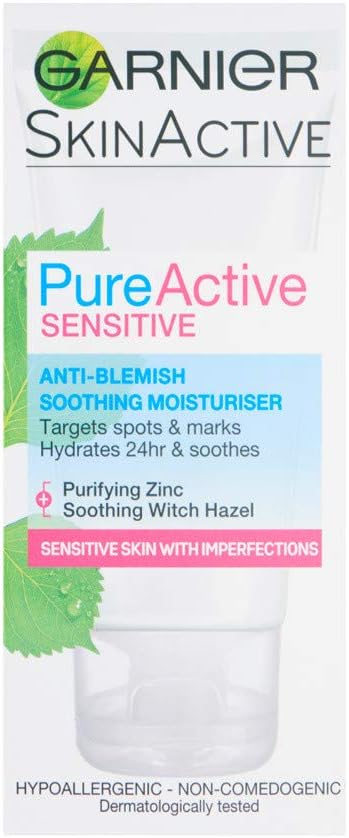 Kem dưỡng ẩm làm dịu da nhạy cảm Garnier Pure Active Anti-Blemish 50ml