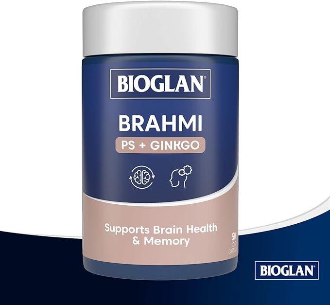 Bioglan Brahmi + PS + Ginkgo Focus 50 Capsules